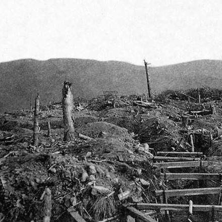 Trincea in cima al Reichackerkopf. © Maurice Genevoix, Ceux de 14 - CC-BY-NC-SA