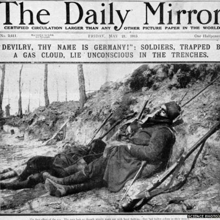 Il Daily Mirror riporta la notizia dell'uso dei gas 