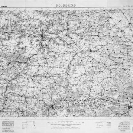 Mappa del fronte occidentale, Soissons. © IWM Q 17198