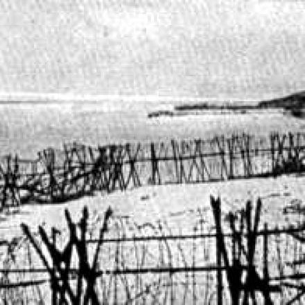 Trincee di fronte al mare a Nieuwpoort. © Wikipedia - Author unknown - public domain