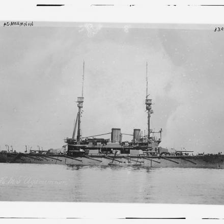 La H.M.S. Agamennone. © Congress Library pnp_ggbain.18554