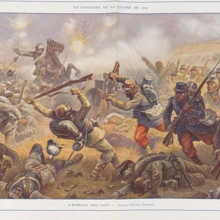 Immagine di propaganda francese raffigurante la battaglia a Morhange