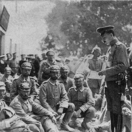  Un gruppo di soldati tedeschi catturati dall'esercito russo