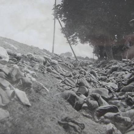 Soldati russi morti sul campo di battaglia di Usdau