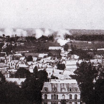 Soisson sotto bombardamento