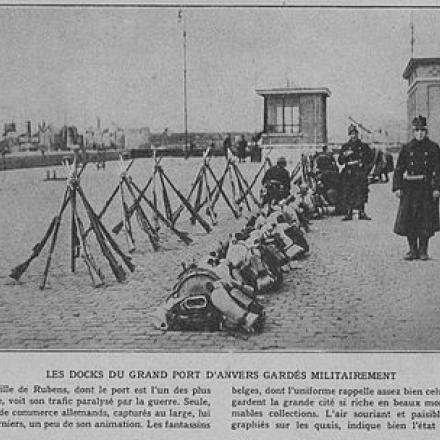 Le banchine del porto di Anversa, 1914. © wikiwand.com