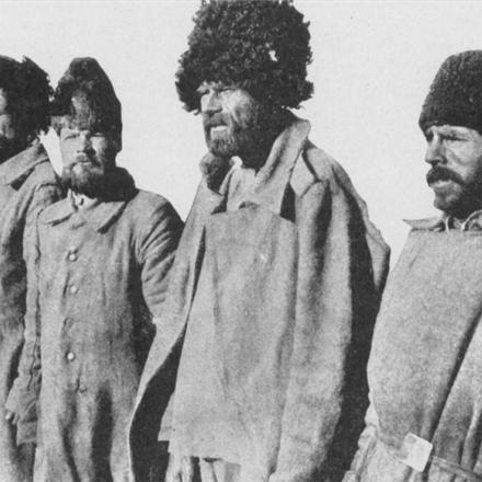 Priogionieri russi subito dopo la cattura