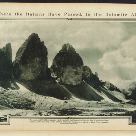 Dove sono passati gli italiani nelle Alpi Dolomitiche: le tre cime di Lavaredo