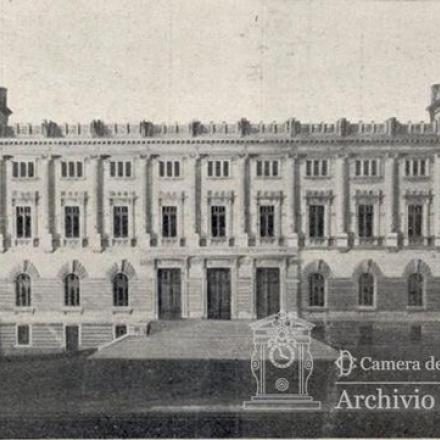 La facciata del Palzzo di Montecitorio, ©Archivio storico Camera dei Deputati