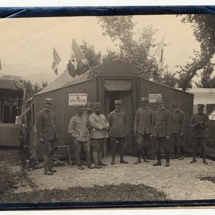 Baracca smontabile per sala di operazione dell'Ospedale chirurgico mobile Città di Milano - Fonte: http://www.europeana1914-1918.eu/
