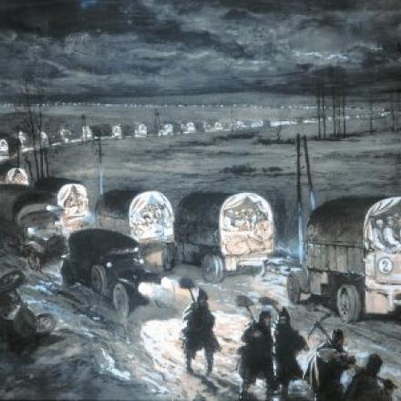 La Via Sacra di Verdun di Georges Scott -  © Musée de l'Armée, Paris