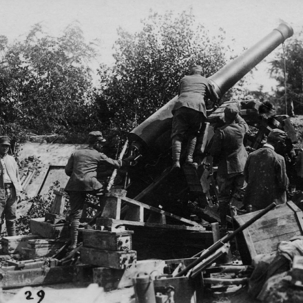 S. Michele, Cannone da 149G. Foto ⒸBologna, Museo civico del Risorgimento