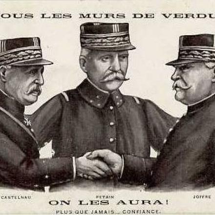 Poster. L'ordine di Petain "On les aura!". Fonte: http://verdun2016.centenaire.org/