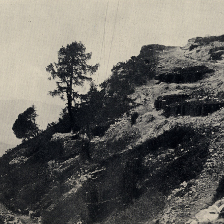 Cima Mezzana -- Cima Mezzana sopra Passo Buole. Dal volume La Guerra. Vol. 3: La battaglia tra Brenta ed Adige. Fonte: ©Museo civico del Risorgimento, Bologna 