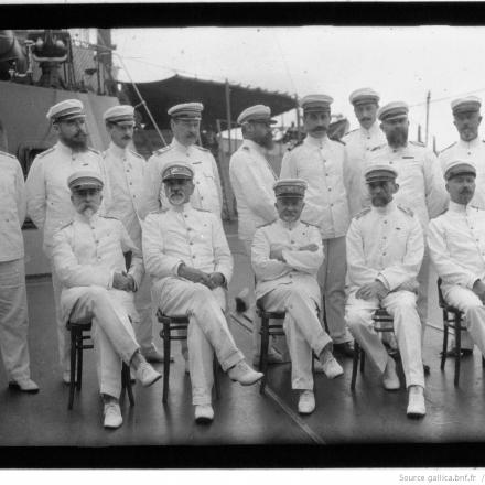 Ammiraglio Dartige du Fournet con equipaggio - Fonte: Biblioteca Nazionale di Francia