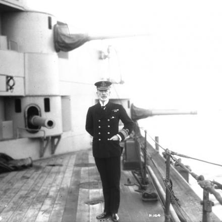 L'ammiraglio William Pakenham a bordo della sua nave Lion - Fonte: Library and Archives Canada, ID number 3219658 