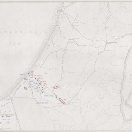 Seconda avanzata di gaza (mappa)