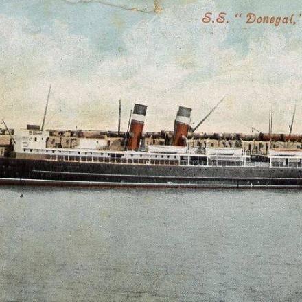 La nave ospedale inglese “Donegal” silurata e affondanta nel Canale della Manica