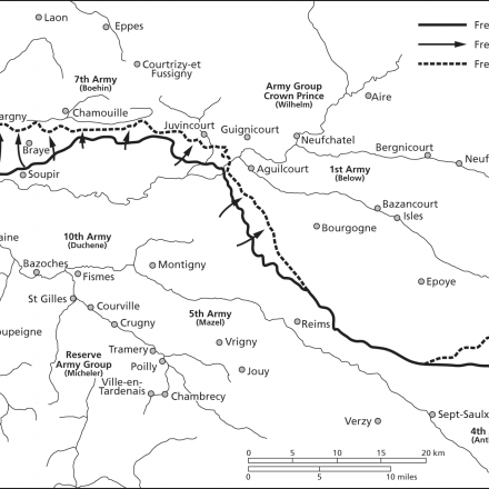 Fronte occidentale francese. (mappa) Fonte www.cambridge.org
