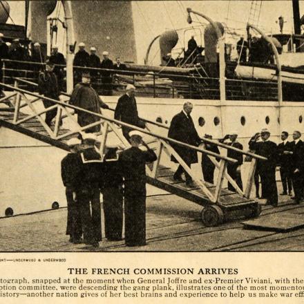 L'arrivo della missione francese a New York