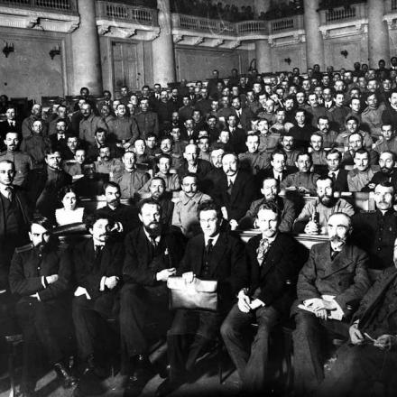 apertura del Congresso di tutti i delegati dei lavoratori e dei soldati russi