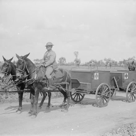 Carretto della Croce rossa dell'esercito portoghese © IWM (Q 5545) il 24 giugno 1917