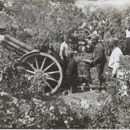 Obice da 10 cm In posizione ovest di Brestovica (Brestovizza, Slovenia) © bildarchivaustria.at_Preview_15596272