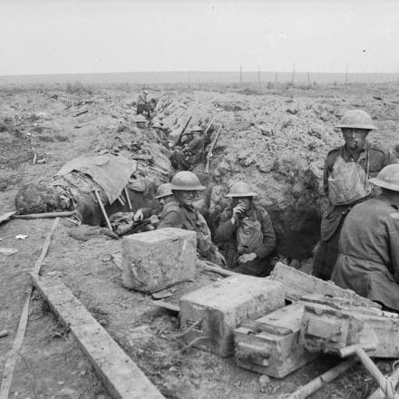 Battaglia di Menin Ridge Road. South African Scottish a supporto, a est di Frezenberg Ridge, il 22 settembre 1917. (9ª divisione). © IWM (Q 11681)