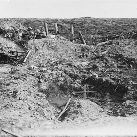 Battle of Polygon Wood 26 settembre - 3 ottobre: avamposto antiaereo a Nonne Bosschen. © IWM (E(AUS) 807)