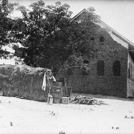 La vecchia missione di  Nyangao, ottobre 1917.  Africa orientale tedesca. © IWM Q 15393