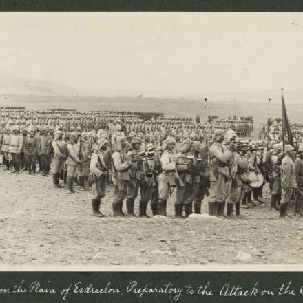 Battaglia di Ayun Kara. Truppe dell'esercito turco nella piana di Esdraelon © Congress Library pnp_ppmsca/13700/13709/00010v