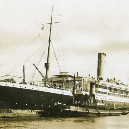 La His Majesty's Troopship HMT Aragon  affondata da un sottomarino al largo di Alessandria d'Egitto nel 1917   © wrecksite.eu_img_wrecks_aragon_17.jpg Author unknown, public domain