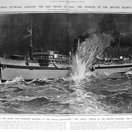 The illustrated London news - L'affondamento della nave ospedale Rewa -  © wellcomeimages.org_image_L0006208 - CC BY 4.0