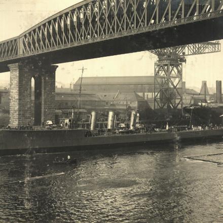 HMS Opal sul fiume Wear. Fu affondata il 12 gennaio 1918. © Tyne & Wear Archives & Museums