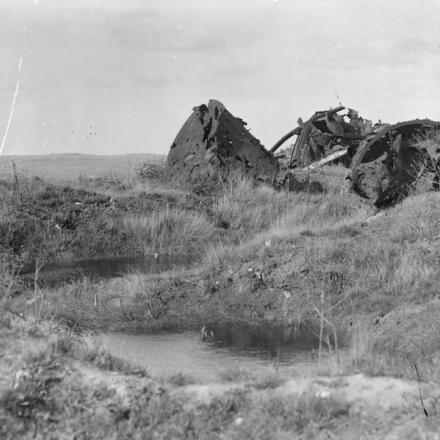 Fabbrica di zucchero in rovina a Cerny, Chemin des Dames. © IWM Q 37207