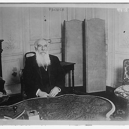 Il Primo Ministro della Serbia Nikola Pašić © Congress Library pnp_ggbain.28237
