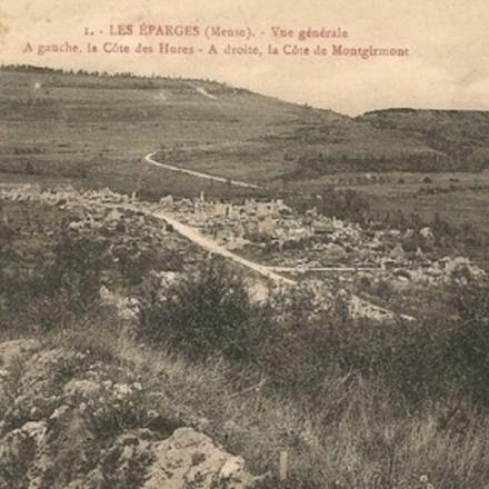 Les Éparges devastata, nel 1918. © Association L'Esparge.fr