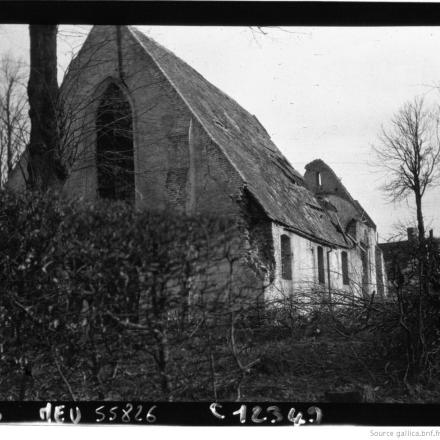 La chiesa di Ramskapelle. © BNF Gallica - Agence Meurisse ark_12148_btv1b9042693r