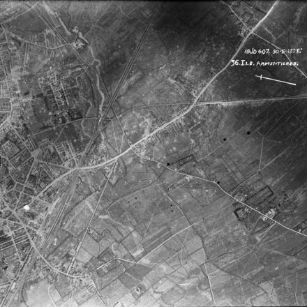 Ricognizione aerea il 30 Maggio 1918. Area di Armentières
