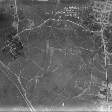 Ricognizione aerea del 30 giugno 1918 area di Bapaume. © IWM (BOX 870-4669-48V-57C-1918)