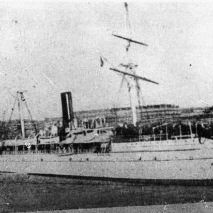 La nave da trasporto Djenman silurata il 15 luglio 1918