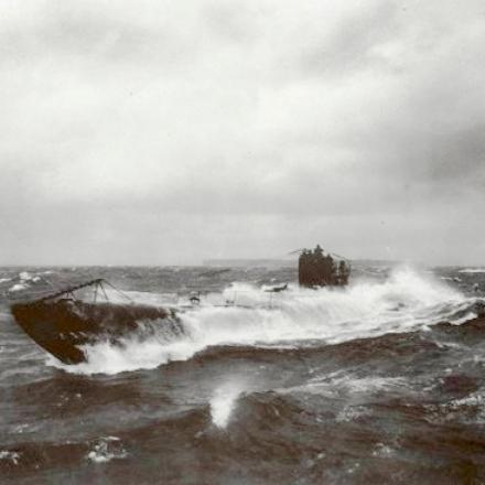 Il sottomarino UB 148 gemello dell'UB 105 che ha affondato il Djemnah. National Archives Identifier (NAID) 512979