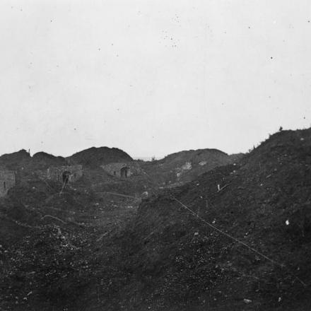 Interno del Fort di Malmaison nello Chemin des Dames, 17 ottobre 1918. © IWM (Q 80275)