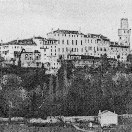Castello San Salvatore del Conte di Collalto a Susegana in una foto di fine 1800. 