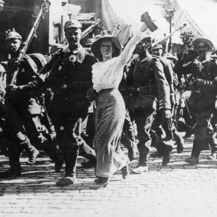 Germania, 1914. Manifestazioni a favore della guerra.