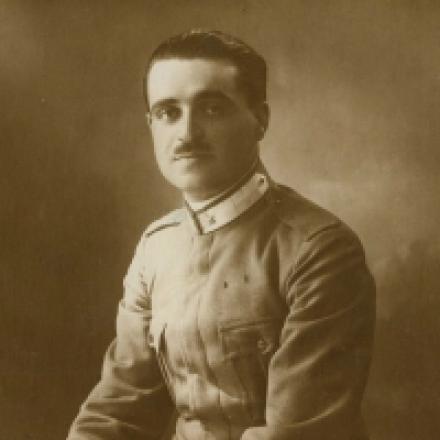 Paolo Ciotti, Sottotenente di complemento del 116° Reggimento Fanteria. Fonte: Archivio diaristico nazionale di Pieve Santo Stefano