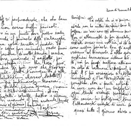 Lettera di Efisio Atzori - Gruppo L'Espresso e l'Archivio diaristico nazionale di Pieve Santo Stefano