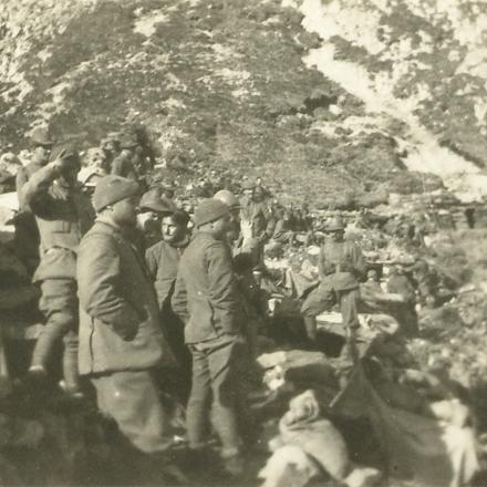 Alpini durante la Grande Guerra - Fonte: Fondo fotografico Monelli, Biblioteca Antonio Baldini