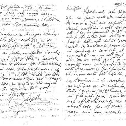 Lettera di Efisio Atzori - Gruppo L'Espresso e l'Archivio diaristico nazionale di Pieve Santo Stefano