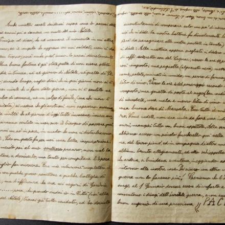 La lettera di Achille Salvatore Fontana - Fonte: Gruppo L'Espresso e Archivio diaristico nazionale di Pieve Santo Stefano